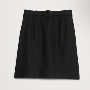 Linen mini skirt